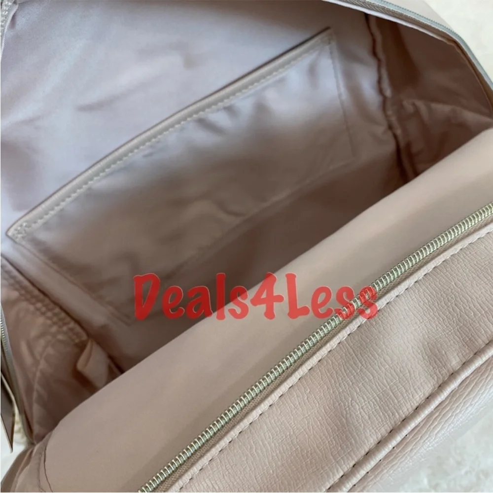 Michael Kors Backpack Logo Straps Beige Nude NWT